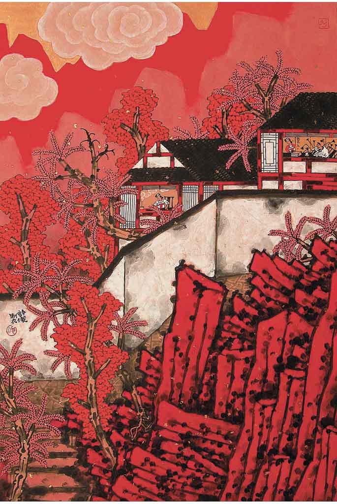 中国最新画作，温馨日常画卷