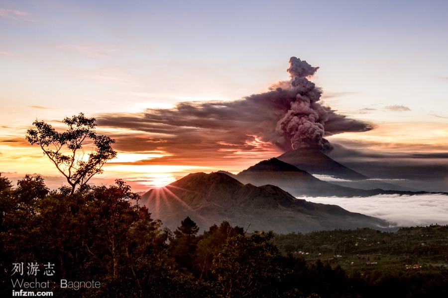 巴厘岛火山喷发动态